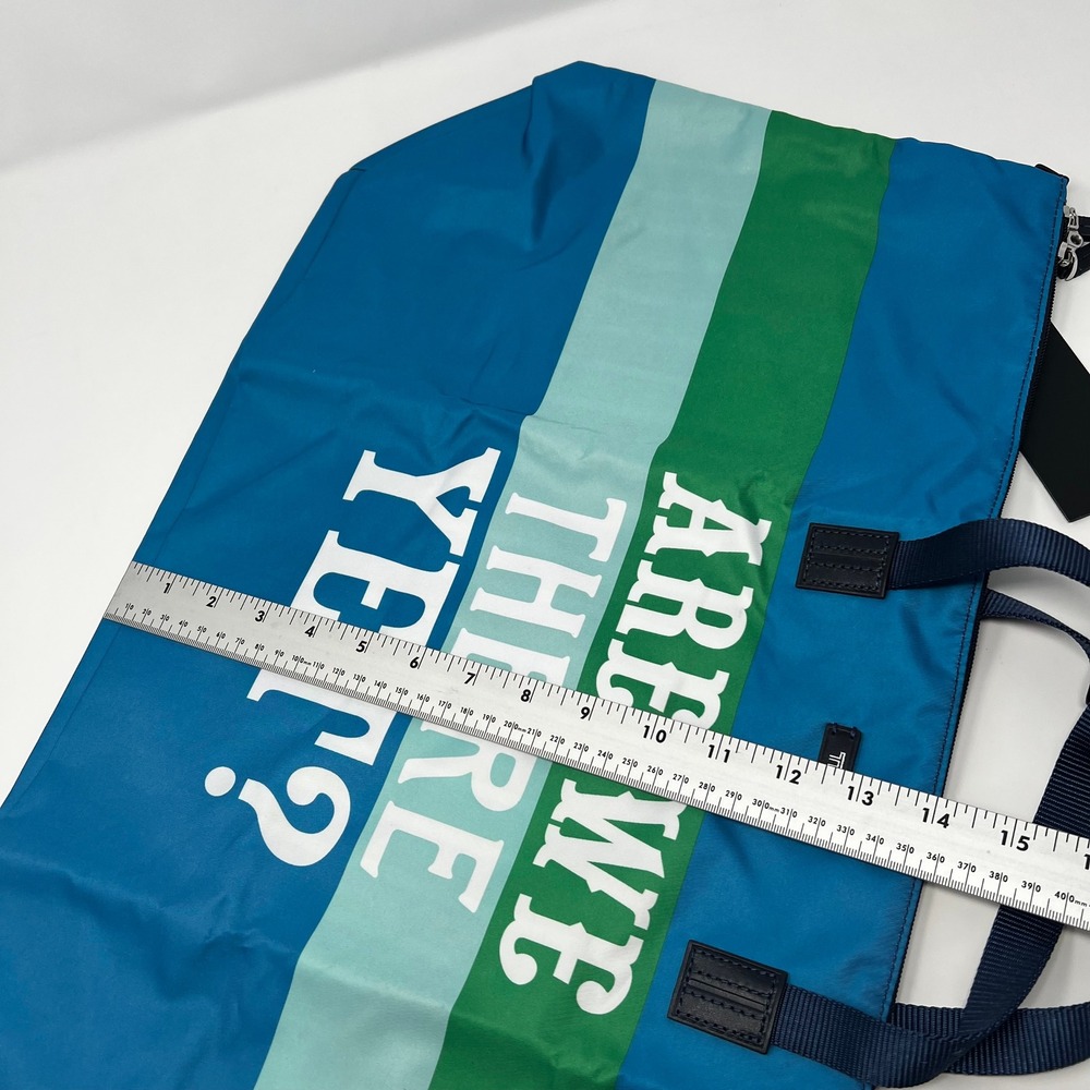 Tumi Jonathan Adler Just In Case Travel Duffel Bag Pouch Are We There Yet? Blue - Picture 6 of 9